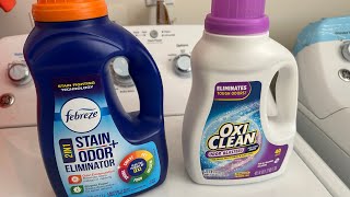 Febreze OdorStain Eliminator vs Oxiclean Odor Blaters [upl. by Annaigroeg95]