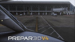 P3Dv4 Ultra Realism CRJ900 Landing at Boston Logan Intl [upl. by Olegna]