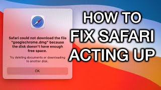 How to Fix  Safari could not download the file because the disk doesnt have enough free space [upl. by Enneibaf834]