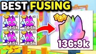 BEST Fusing Method For Full Team Of RAINBOW UNICORN KITTEN In Pet Simulator 99 [upl. by Eidde537]