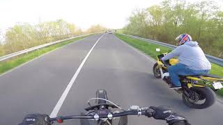 Electric supermoto vs Yamaha R1 [upl. by Sears]