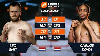 LFL 2 Free Fight Carlos Zowa vs Leo Smit [upl. by Attej26]