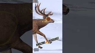 AMAZING 🦌DEER 🔥HEADSHOT deerhunter hunting ytshorts [upl. by Darom]