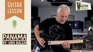 How to play Panama by Van Halen  Guitar Lesson [upl. by Neo]