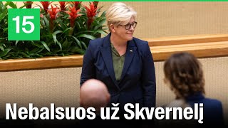 Ingrida Šimonytė Sauliui Skverneliui balsų užteks ir be manojo [upl. by Ecirb]