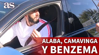 REAL MADRID  BENZEMA ALABA y CAMAVINGA firman autógrafos en VALDEBEBAS  Diario AS [upl. by Analat510]