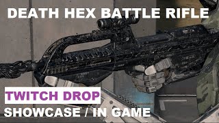 DEATH HEX BATTLE RIFLE Coating Showcase TWITCH DROPS in Halo Infinite [upl. by Covell709]