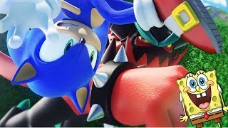 SONIC VS ZAVOK  BoB Esponja no Sonic Forces 3 [upl. by Seidnac]