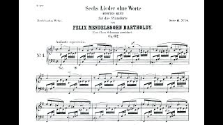 Felix Mendelssohn Songs Without Words Op 62 [upl. by Slin]