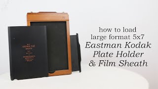 How to load large format film Eastman Kodak plate holders [upl. by Dimphia]