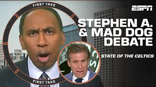 STOP THAT NONSENSE 🗣️ Stephen A amp Mad Dog get HEATED debating the Celtics 🔥  First Take [upl. by Orodisi239]