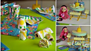 Como Hacer platos desechables para munecas  Manualidades para muñecas  Ever After High [upl. by Itsirc894]