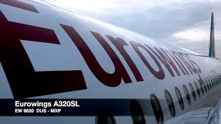 TRIP REPORT  Eurowings A320SL  Düsseldorf ✈ Milan MXP  Basic Fare [upl. by Yoccm]