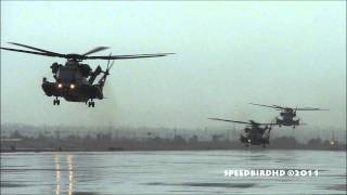 US Marine CH53E Super Stallion CLOSE UP Landing [upl. by Lennon729]