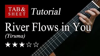 River Flows in You  Guitar Lesson  TAB [upl. by Finlay]