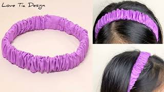 Scrunchies Headband DIY Easy Headband DIY DIY Hair Accessories [upl. by Pete]