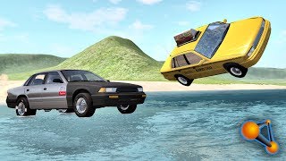 Car Surfing Crashes and Fails Sliding gliding BeamNG Drive [upl. by Hibbs]