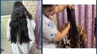 Long hair par konsi cutting kare  beautiful long haircut [upl. by Htiffirg]