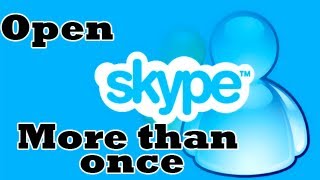 Open 2 Skypes at the same time Tutorial [upl. by Carlyle]