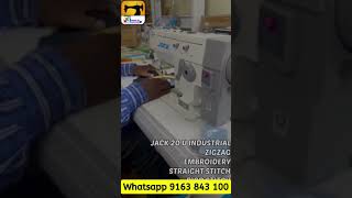 Embroidery work zigzag work on Jack 20U sewing machine bazar91 zigzag 20u [upl. by Russia114]