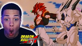 SSJ4 GOGETA VS OMEGA SHENRON  Dragon Ball GT Episode 60 REACTION [upl. by Norod]