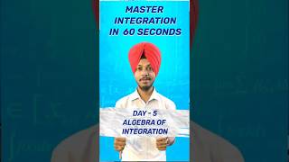 Mastering Integration  Part5  In One Minute Algebra of integration  CBSE Class 12  maths [upl. by Giglio]