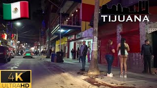 🇲🇽 Tijuana Streets at Night  Zona Norte 2024 4K [upl. by Edson]