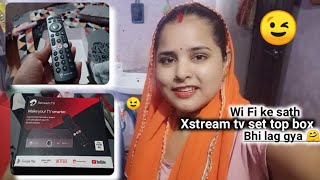 Airtel Xstream Tv Set Top Box Unboxing 🤗👍🏼Akanksha [upl. by Nivloc]