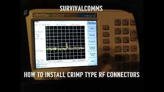 Installing Ham Radio RF crimp connectors on RG58 cable v20 [upl. by Rambow136]