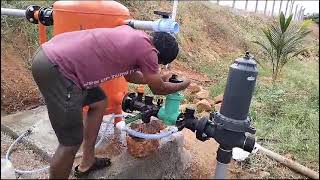 Brand new sand filter demonstration after installation DarviGroup [upl. by Kcirej]