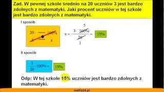 Jakim procentem liczby jest liczba  Jaki to procent  Matfiz24pl [upl. by Weed]