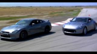 Nissan GTR vs Nissan 370Z  Garage419 [upl. by Auliffe198]