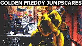 Five Nights at Freddys  Golden Freddy Animatronic Jumpscares FNAF Horror Game [upl. by Ainedrag953]