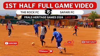 THE ROCK FC 🆚 SAFARI FC  PRALS HERITAGE GAMES  KASI DISKI TO THE WORLD  DISKCAST [upl. by Elijah]