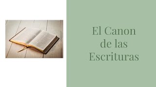 El Canon de la Biblia Parte 1 [upl. by Assilana175]