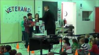 Washington School  Veterans Day Assembly 2011 Part 1 [upl. by Koslo]