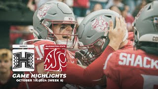 Washington State vs Hawai’i Highlights  2024 Pac12 Football [upl. by Chapen808]