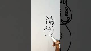 How to draw easy Kangaroo for kids step by step tutorial video shorts virel [upl. by Safir]