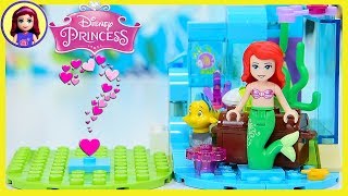 DIY Tiny Diorama Lego Disney Princess Ariel Little Mermaid Display Scene Build [upl. by Cedar292]