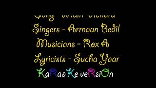 Main Vichara  Full Song  Armaan Bedil  Karaoke version [upl. by Jaquenette687]