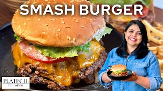 The ONLY Smash Burger Recipe You Need  Best Smashed Burger [upl. by Karylin]