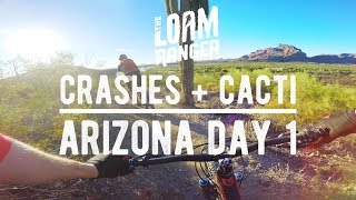 CRASHES AND CACTI  Mountain Biking Hawes In Phoenix [upl. by Loferski]