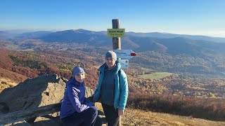 BIESZCZADY połonina wetlińska OSADZKI WIERCH najkrótszy szlak z przełęcz wyżna CHATKA PUCHATKA [upl. by Ahserb730]