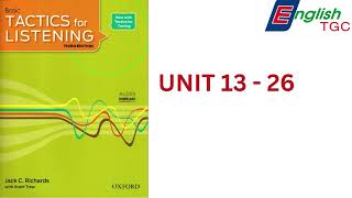 TACTICS for LISTENING BASIC UNIT 13 26 [upl. by Aro]