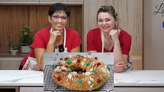 ROSCÓN DE REYES CON ESBIETA RecetasdeEsbieta NOS ENSEÑA HA HACER SU MEJOR ROSCÓN😍 Loli Domínguez [upl. by Milli]