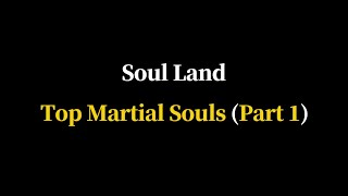 Top of the Soul Land  「Top 10 Strongest Martial Souls  Part 1」 [upl. by Elizabet]