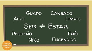 Verbos SER y ESTAR  Español básico para principiantes [upl. by Lodi404]