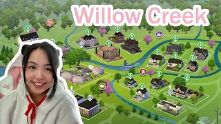 Willow Creek Save File 🌎  Sims 4  No CC [upl. by Rowell]