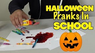 5 Halloween Pranks You Can Do At School On Classmates  HOW TO PRANK  Sinnex Tv [upl. by Geminius949]