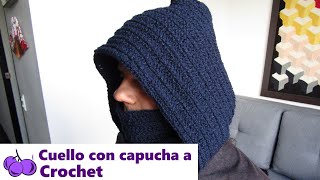 🧣CUELLO con CAPUCHA para HOMBRE a CROCHET Tutorial GRATIS paso a paso DETALLADO Fácil y rápido [upl. by Hilaria]